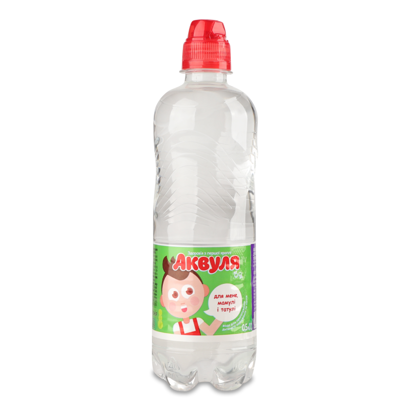 Вода питна дитяча негазована 0,5л спорт Аквуля