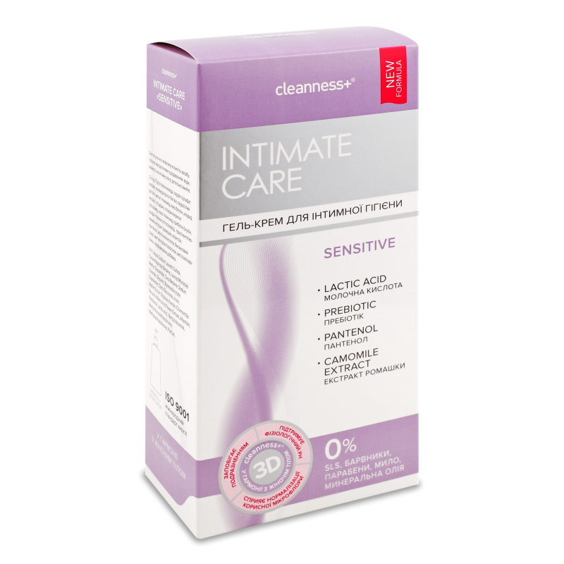 Крем-гель д/інтимної гігієни Заспокійливий 310г Cleanness+