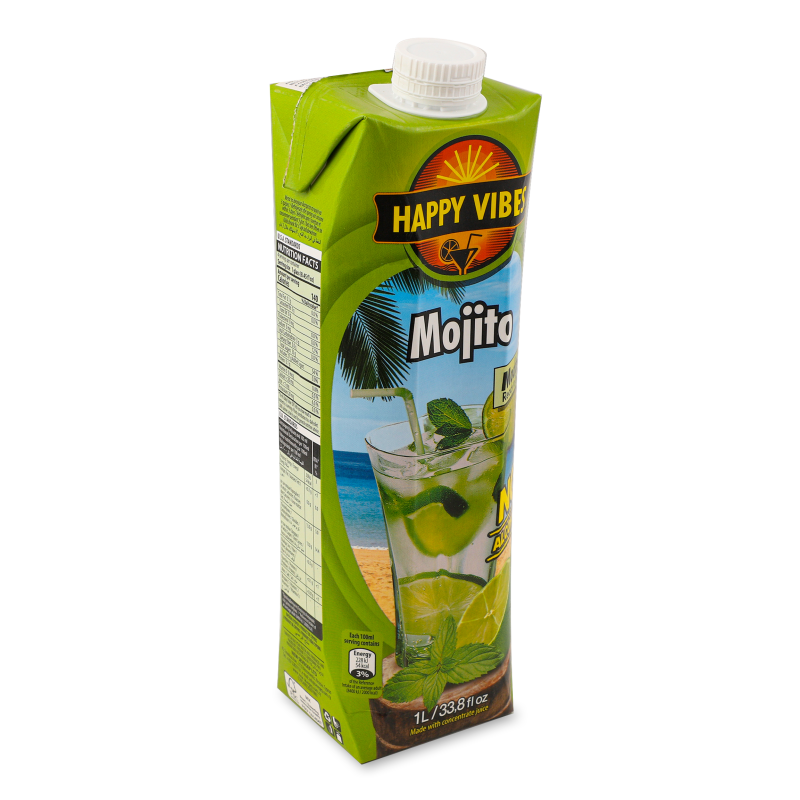 Напій безалкогольний Mojito негазований 1л т/п Happy Vibes
