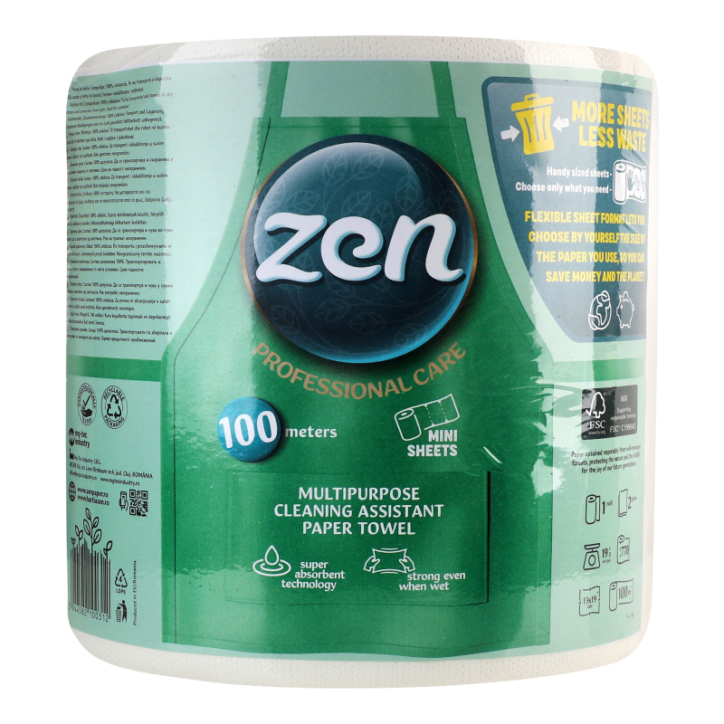 Полотенце бумажное 2-х слойное Professional Care Zen 1шт Zen ...