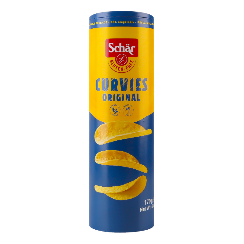 Чипсы картофельные Curvies Original Schar тубус 170г Schar ...