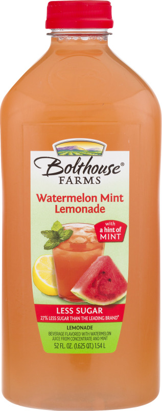 Bolthouse farms watermelon mint lemonade plastic 52floz (071464016975)