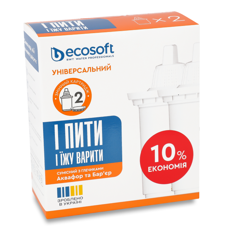 Картридж д/фільтра-глечика універсальний 2шт Наша вода