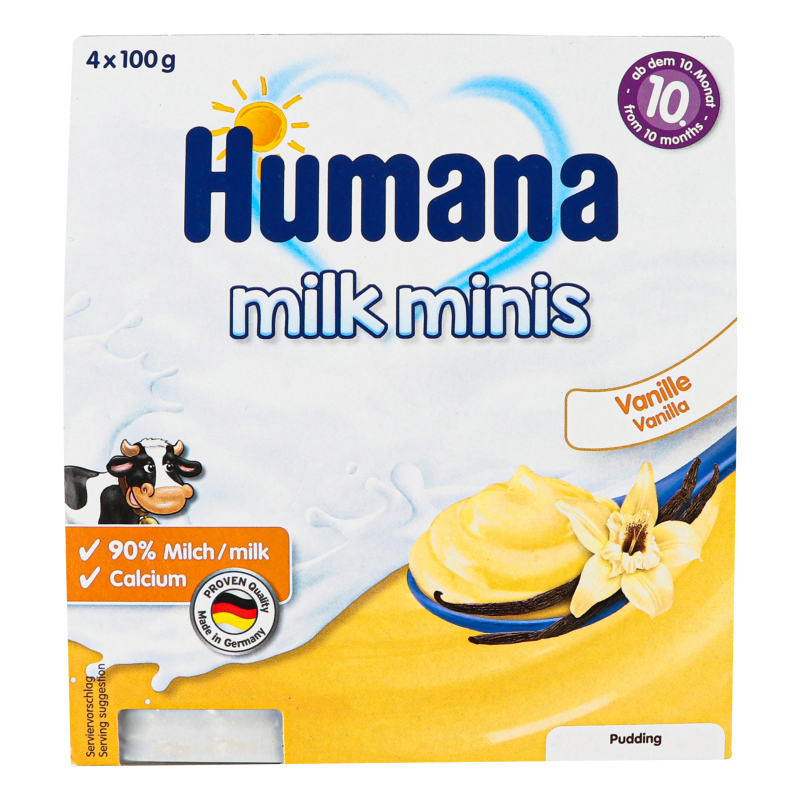 Пудинг для дітей від 10міс ванільний Humana к/у 4х