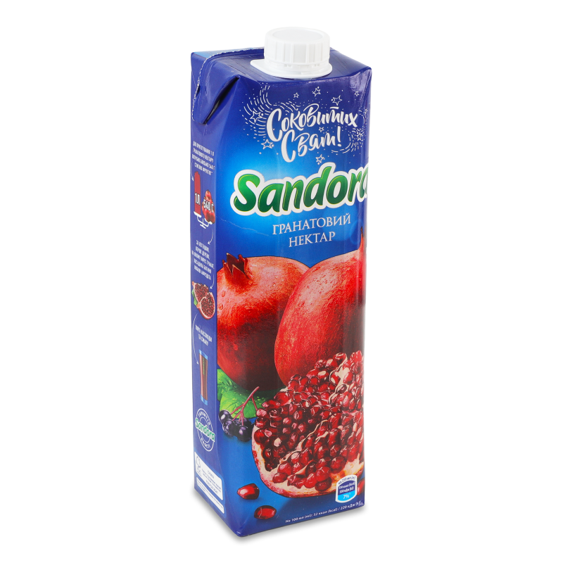 Нектар гранатовий 0,95л призма Sandora