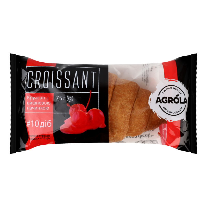 Круасан з вишневою начинкою Agrola м/у