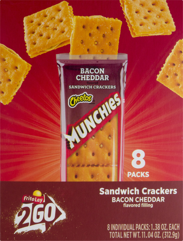 FritoLay Go Cheetos Munchies Sandwich Crackers Cheddar