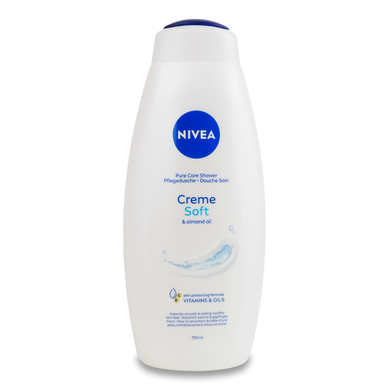 Гель-догляд д/душу Сreme soft 750мл Nivea