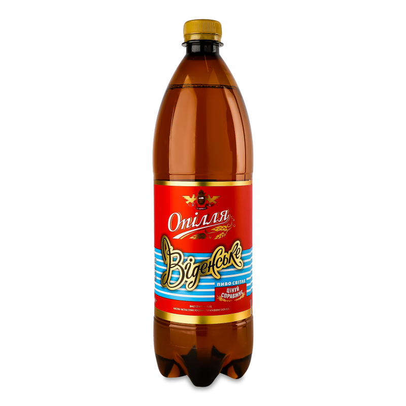 Пиво Віденське світле 4,1% 1л пет Опілля