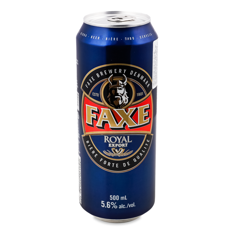 Пиво Royal Export світле 5,6% 0,5л ж/б Faxe