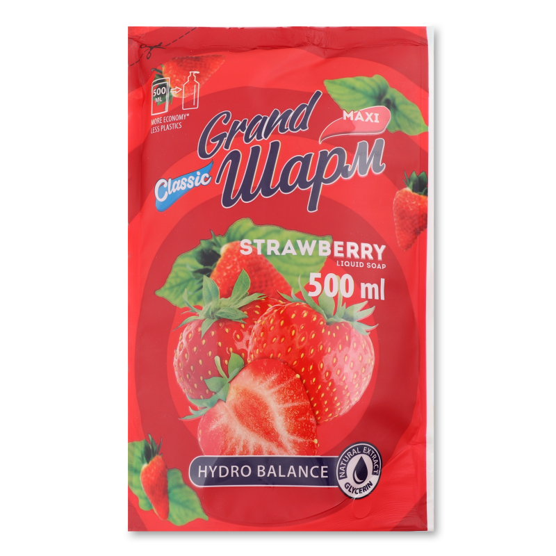 Мило рідке Полуниця 500мл д/п Гранд Шарм