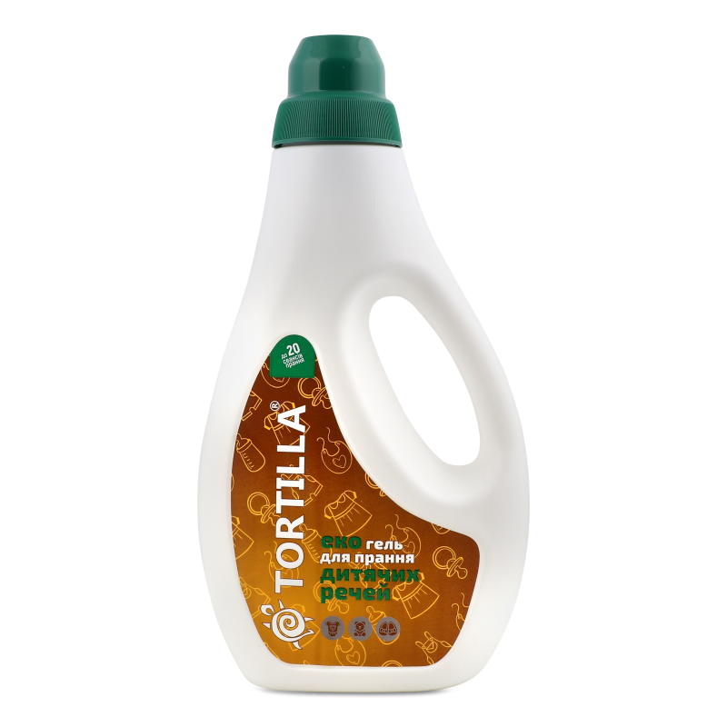 Гель д/прання дитячих речей Еко 1000мл Тортілла