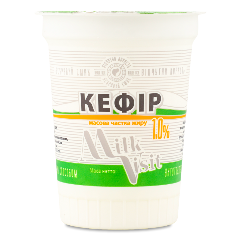 Кефір 1% 200г стакан Milk Visit