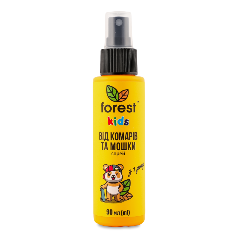 Засіб репелентний Kids від комарів та мошки 90мл спрей Forest