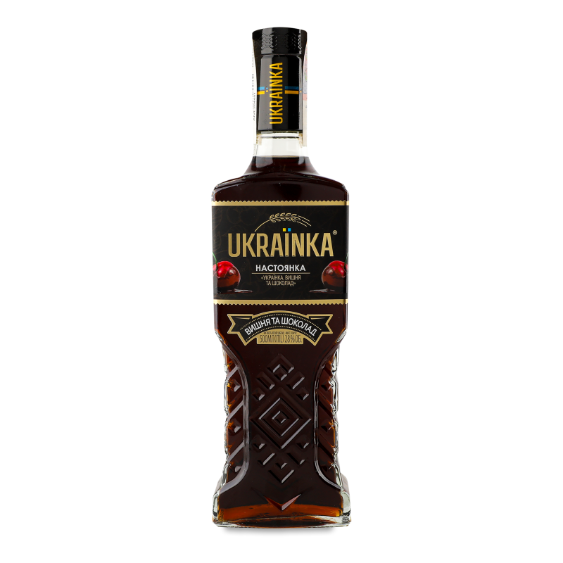 Настоянка Вишня та Шоколад 28% 500мл Ukrainka