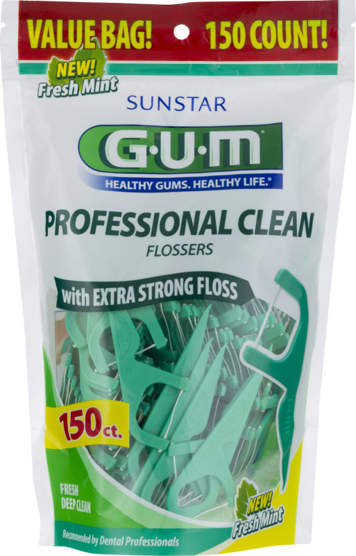 Sunstar Gum Flossers Professional Clean Fresh Mint - 150 CT Sunstar ...