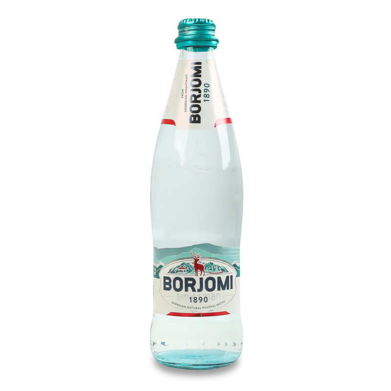 Вода мінеральна сильногазована 330мл скло Borjomi