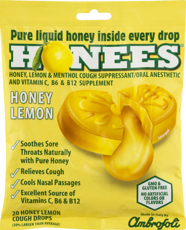 Honees Honey Lemon Cough Drops 20 CT Honees(70650004048) customers