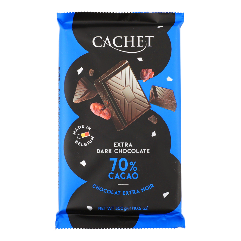 Шоколад 70% черный Extra Cachet м/у 300г Cachet(15412956216459
