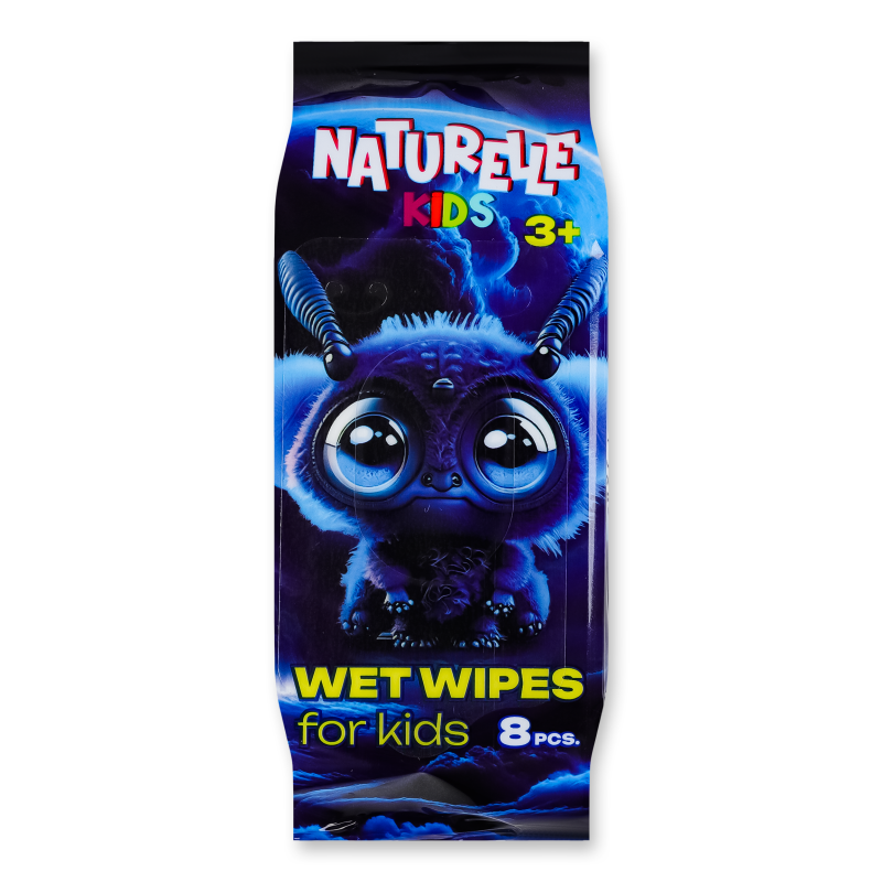 Серветки вологі дитячі 8шт Naturelle Kids