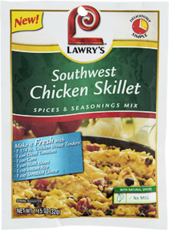 Lawry's Southwest Chicken Skillet Spices & Seasonings Mix Lawry's