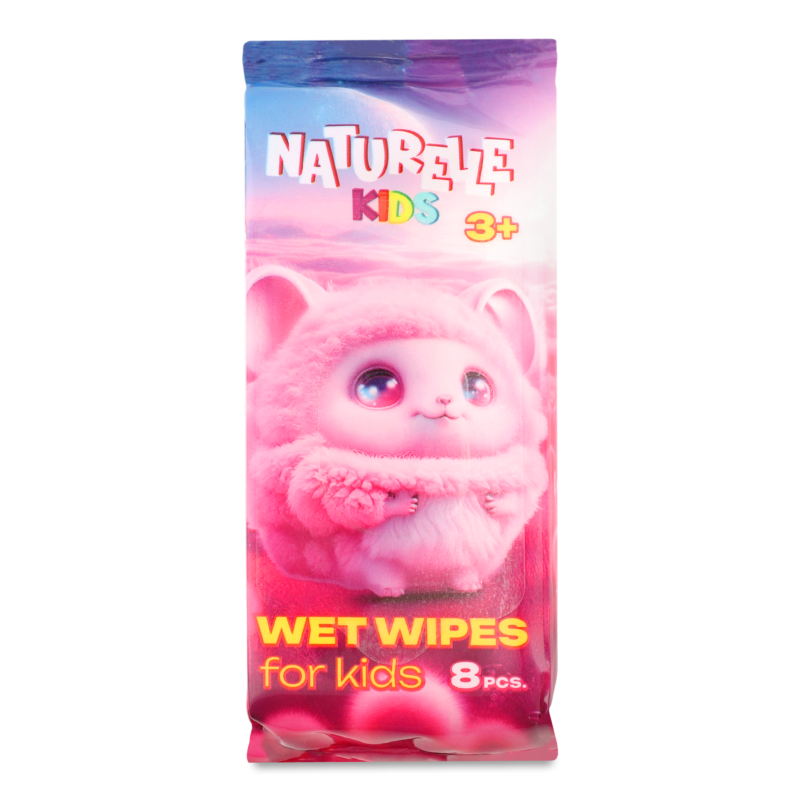 Серветки вологі дитячі 8шт Naturelle Kids