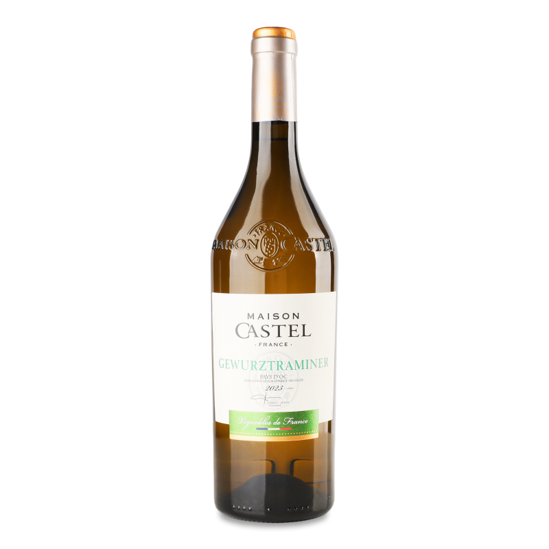 Вино Гевюрцтрамінер біле н/сухе 12% 0,75л Мезон Кастель