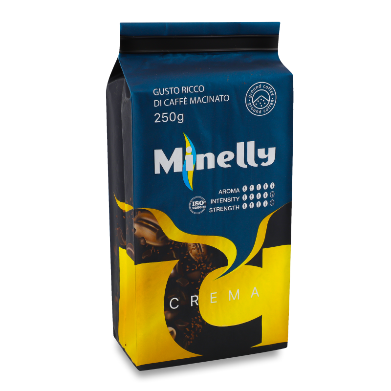 Кава Крема мелена смажена 250г в/у Minelly