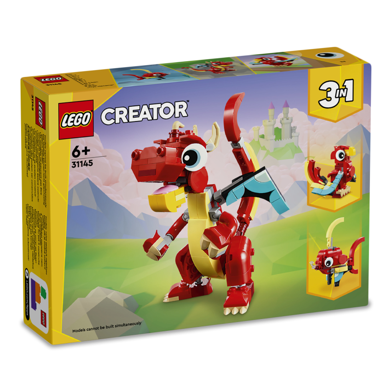 Конструктор Creator 3в1 Червоний дракон 31145 Lego