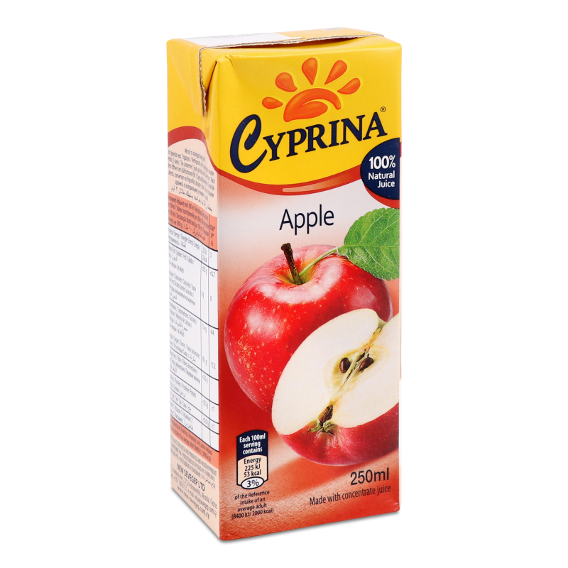 Сік яблучний 0,25л т/п Cyprina
