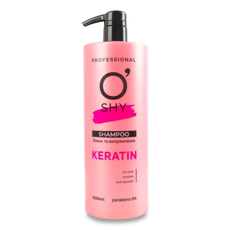 Шампунь Кератин Блиск ти випрямлення 1000мл О”Ші