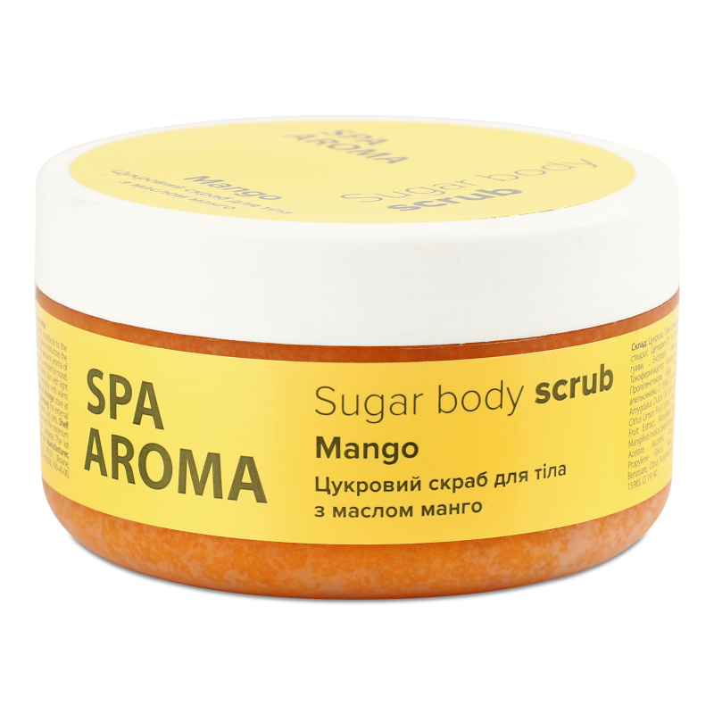 Скраб д/тіла цукровий Spa&Aroma з маслом манго 250мл Bioton