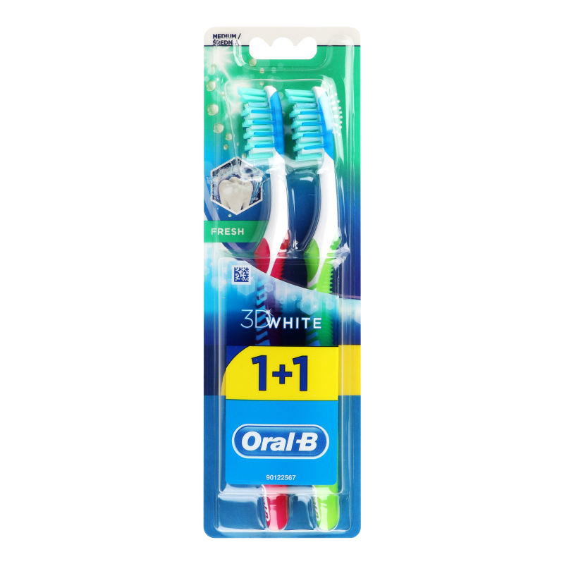 Щетка зубная Medium Fresh 3D White Oral-B 2шт Oral-B(3014260111762 ...