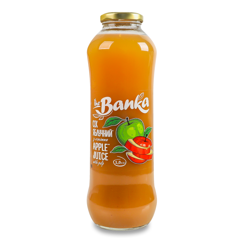 Сік яблучний 1л твіст/б The Banka