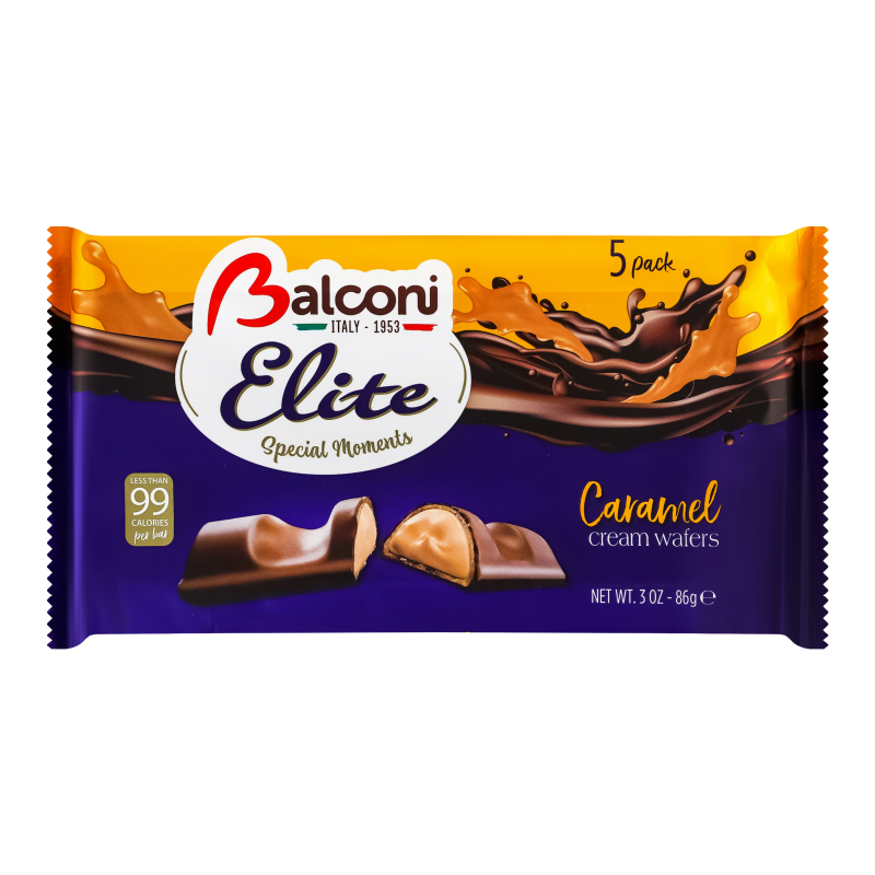 Батончики вафельні з карамельним кремом Elite Balconi м/у 5х