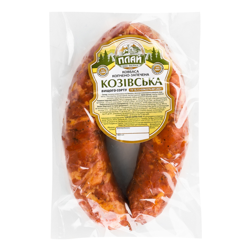 Ковбаса Козівська Еко-ферма Плай з/к кг