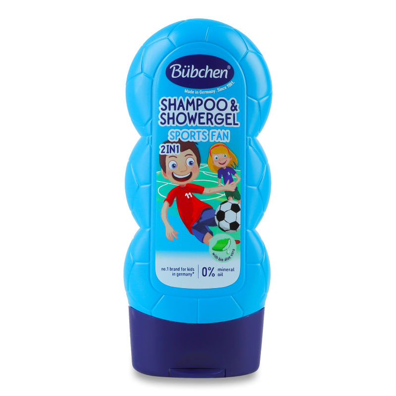 Шампунь д/волосся та тіла дитячий Юний спортсмен 230мл Bubchen