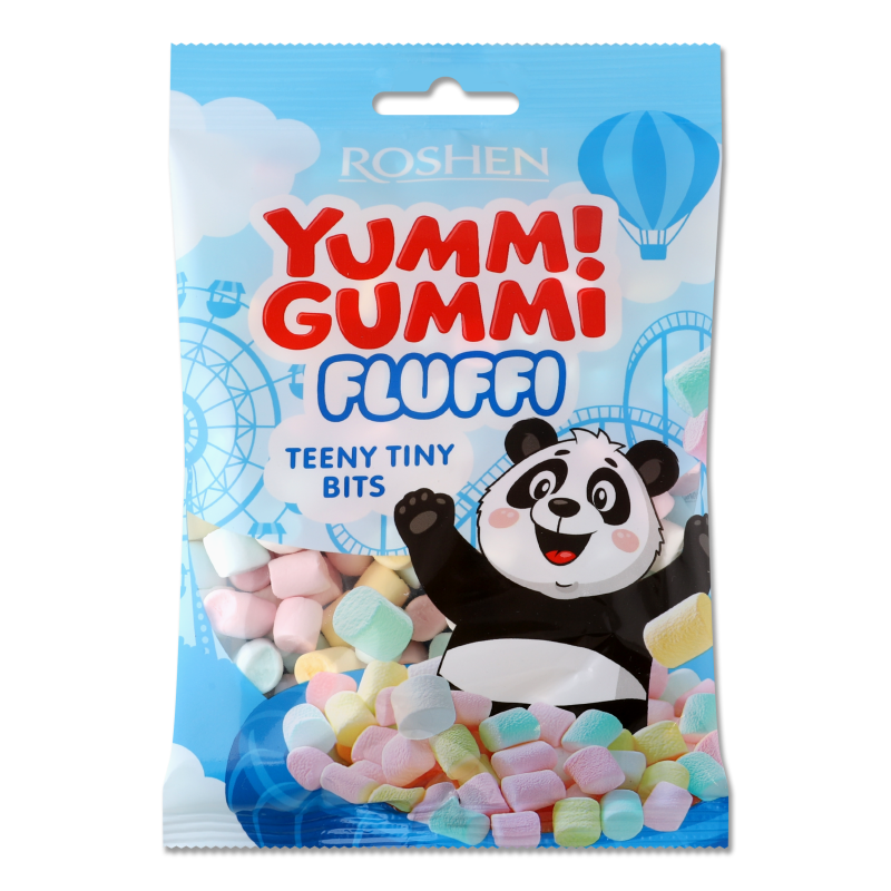 Цукерки маршмелоу Yummi Gummi Fluffi Teeny Tiny Bits 65г Roshen