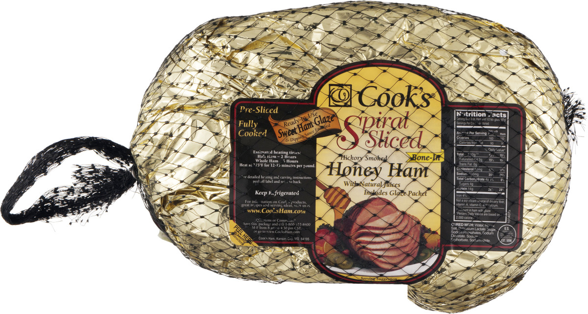 Cook's spiral sliced Honey ham (204015500009)