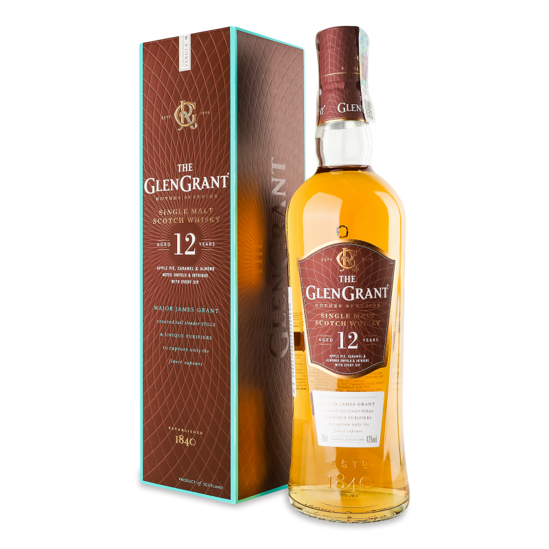 Віскі 12років 43% 0,7л коробка The Glen Grant