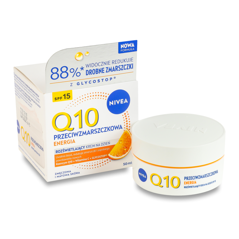 Крем д/обличчя Q10 Energy Посилення сяйва проти зморщок SPF15 денний 50мл Nivea