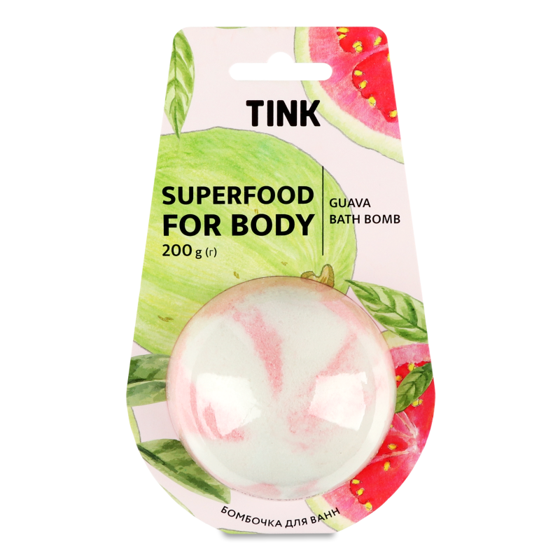 Бомбочка-гейзер д/ванн Guava 200г Tink