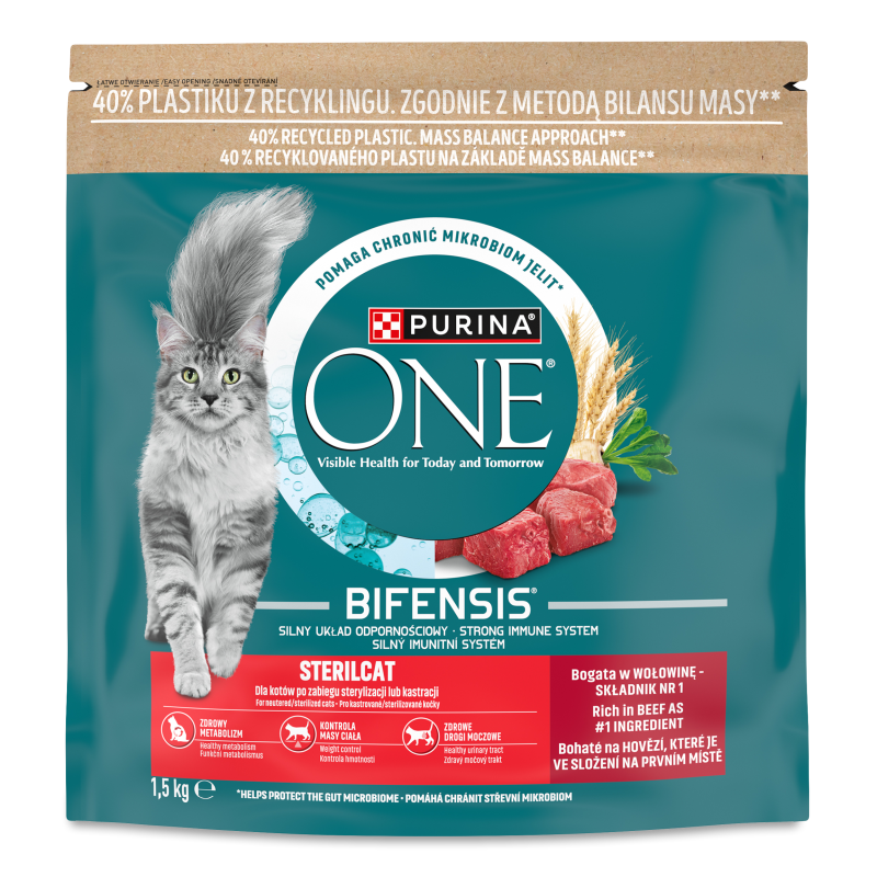Корм д/стерилізованих котів Bifensis з яловичиною сухий 1,5кг Purina One