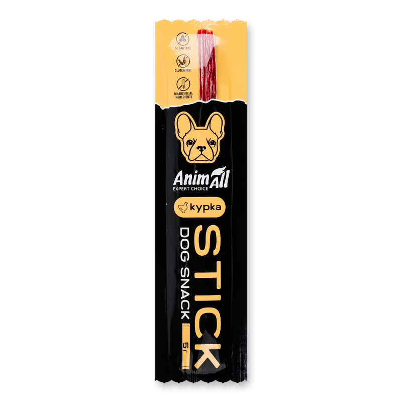 Ласощі д/собак Стік з куркою 5г AnimAll