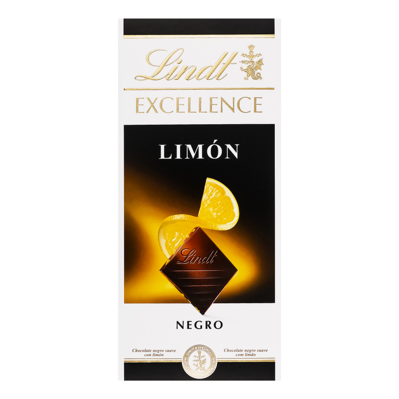 Шоколад темний зі смаком лимона Excellence Lindt к/у