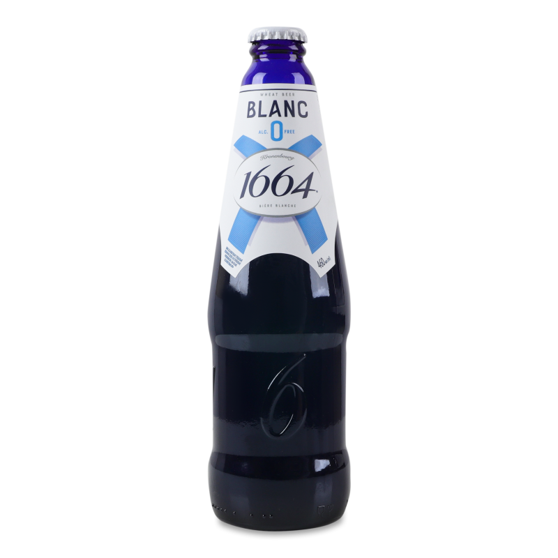 Пиво спеціальне 1664 Blanc світле безалкогольне 460мл скло Kronenbourg