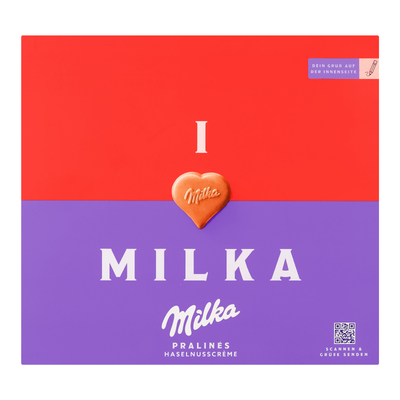 Цукерки з молочного шоколаду з горіховою начинкою Milka к/у