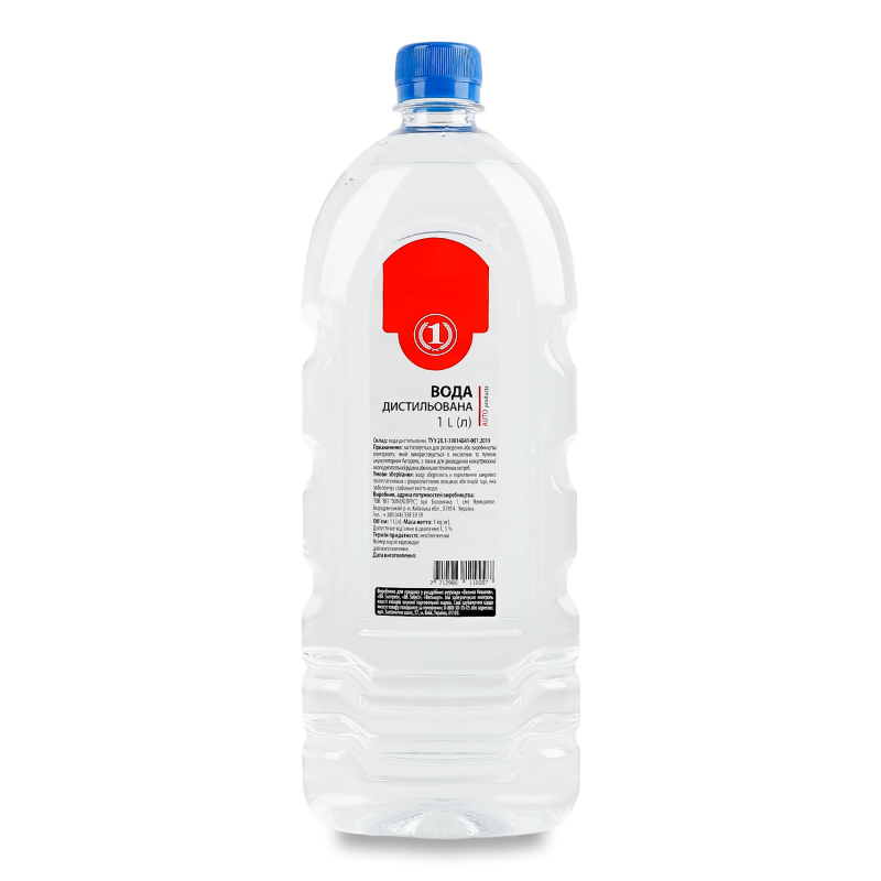 Вода дистильована 1л ТМ “1”