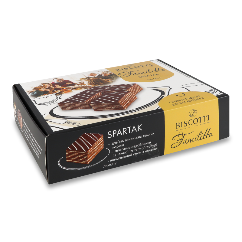 Тістечко пісочне Spartak 600г Biscotti