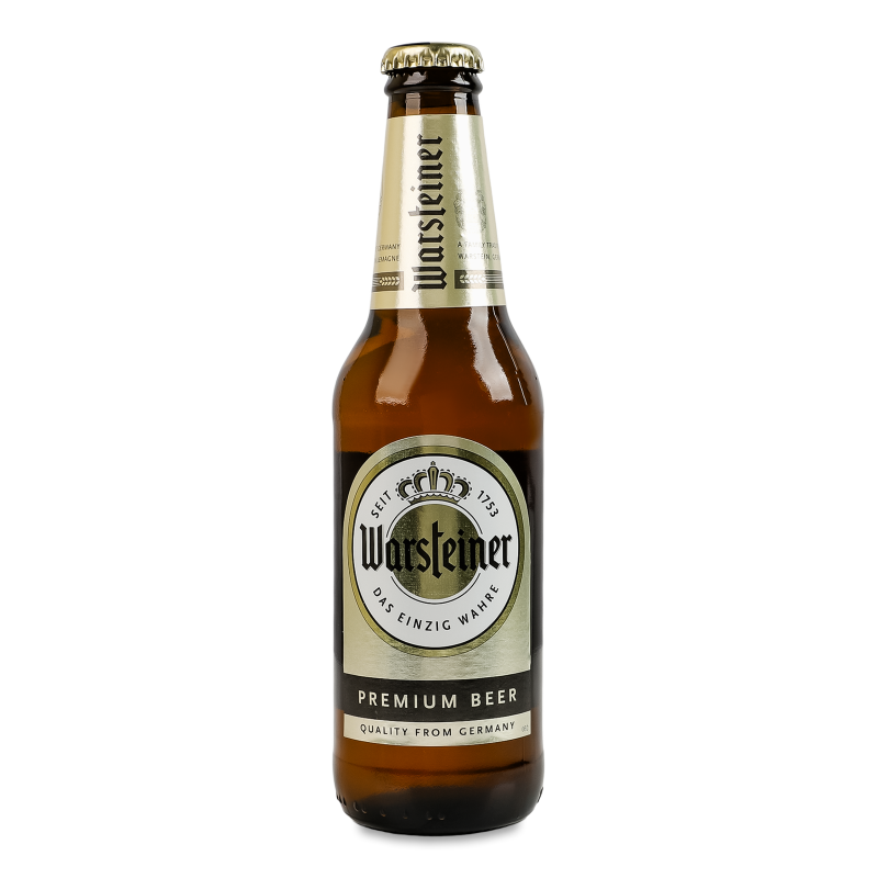 Пиво Premium світле 4,8% 0,33л скло Warsteiner
